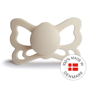 FRIGG Butterfly - Anatomical Silicone Pacifier - Cream - Size 2